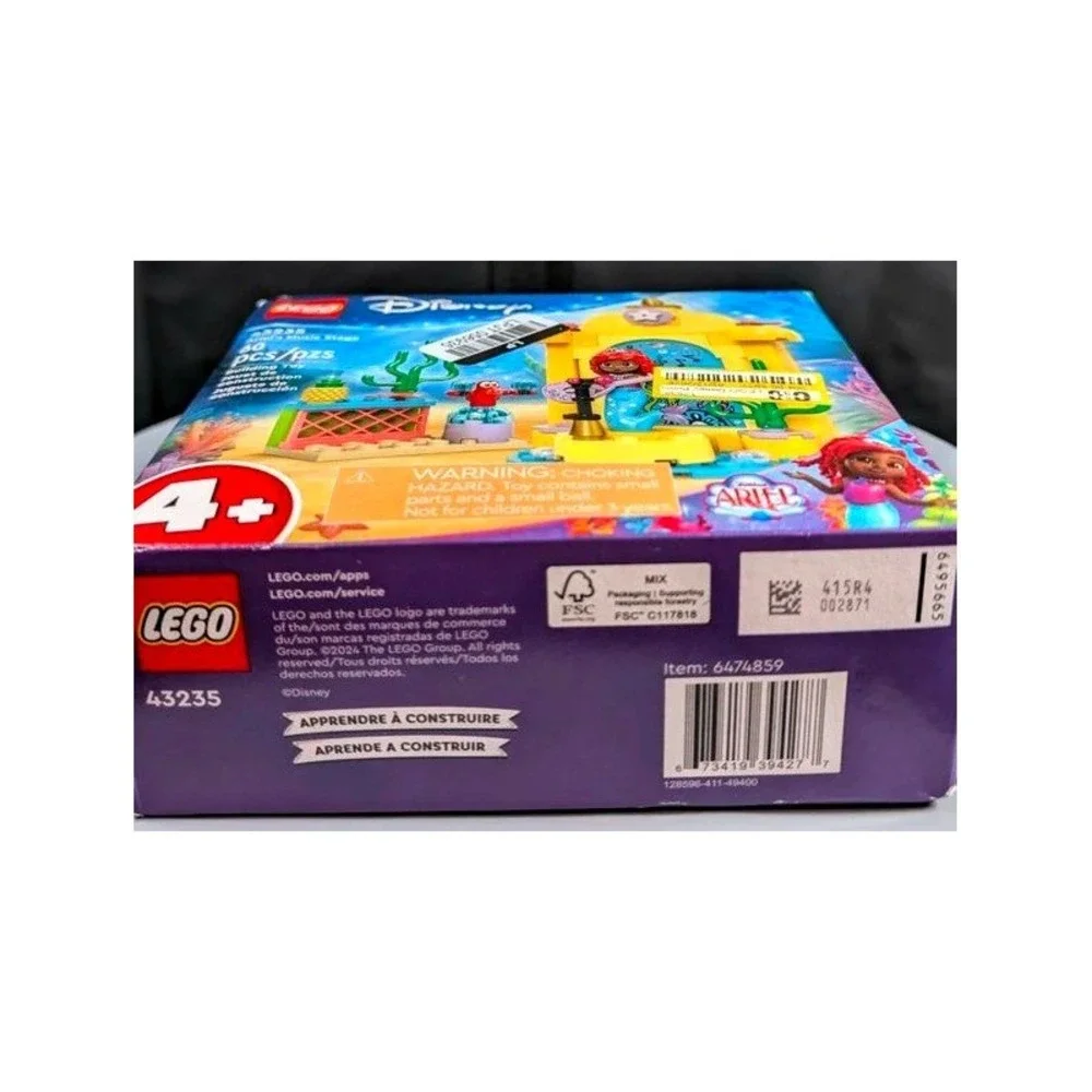 LEGO Ariel's Music Stage Disney Kids 43235 Multicolor 60 Pc Building Set Retired